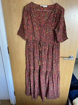 Women’s Vanessa Bruno Maxi Dress Paisley Print Good Cond Just Slight Hole • £35