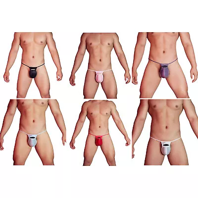 Men's Briefs Sexy G-String Sissy Underwear Micro Trunks Low Rise Panties Gay • $7.99