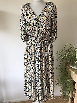 TU Woman Floral Midi Length Tea Dress UK 10 • £12