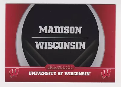 2015 Panini Collegiate University Of Wisconsin Badgers Base Card #2 Madison • $1