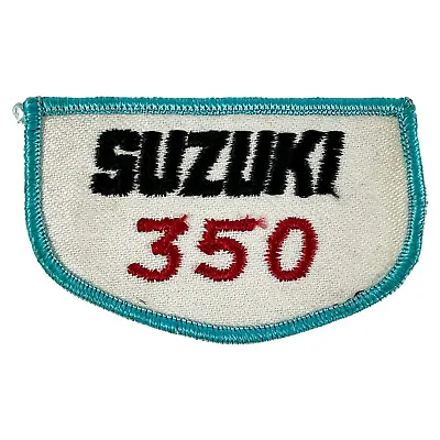 $5.95 • Buy Vintage Suzuki 350 Motorcycle Embroidered Iron Sew Patch Coat Jacket Vest 