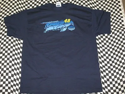 Jimmie Johnson #48 Navy Lowe's NASCAR Racing T-shirt - Sizes Large Or X-Large • $11.99