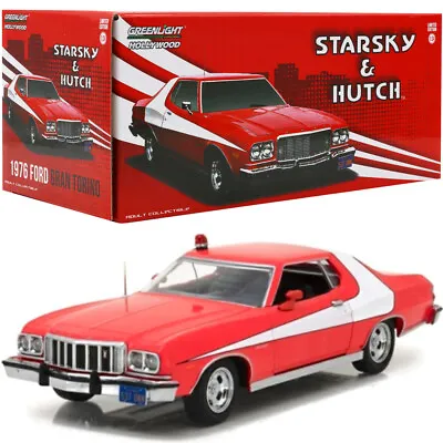 Greenlight Hollywood Starsky And Hutch Ford Gran Torino Die Cast Car Scale 1:24 • $48.53