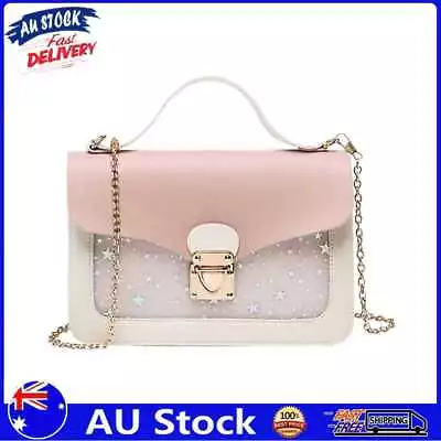 AU Cute Stars Pattern Shoulder Handbags Women Small Crossbody Bags (Pink) • $10.12