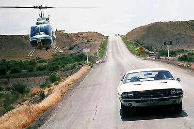 Vanishing Point 1970 Dodge Challenger Chased By Helicopter Car 24x36 Poster • $29.99