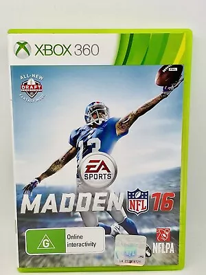 Madden NFL 16 - Xbox 360 - No Manual - Free Postage • $34.99