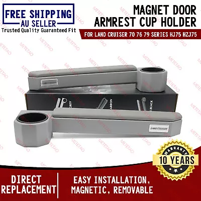 Magnet Door Armrest Cup Holder For Land Cruiser 70 76 79 Series Hj75 Hzj75 • $115.95