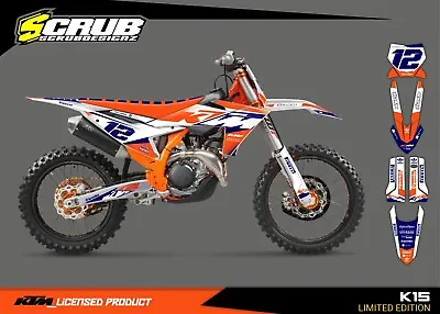 KTM Graphic SX SXF 2023 2024 125 250 300 350 450 Decals XC XCf SCRUB • $173.94