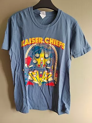 Kaiser Chiefs T Shirt Rare Gildan Ringspun Pinball Merch Tee Size M Medium VGC • £15