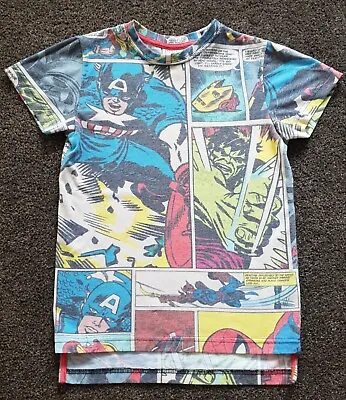 Boys Marvel Comics Tshirt Age 5 In Good Condition  • £2.25