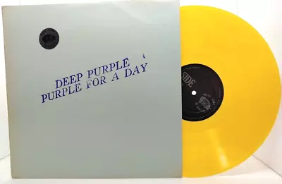 DEEP PURPLE Purple For A Day JON LORD RITCHIE BLACKMORE IAN GILLAN YELLOW VINYL • £114.77