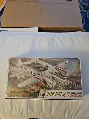 Vtg 1960s AIRFIX 1/72 Airplane Kit In Box Lockheed P-38J Lightning Aircraft 2-49 • $18.17