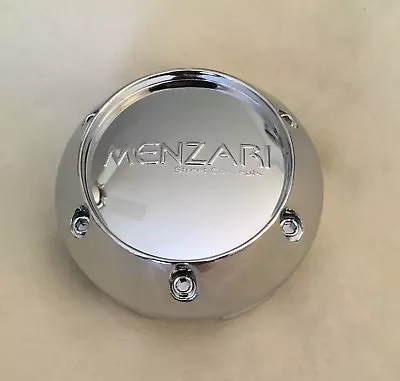 Menzari Chrome Pop-In Center Cap NEW Part # PCW-3E • $12