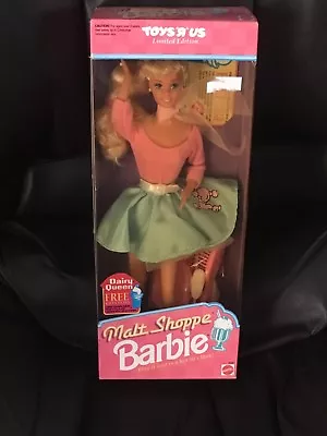 Vintage 1992 Toys R Us Malt Shoppe Barbie Doll NIB NRFB B • $70