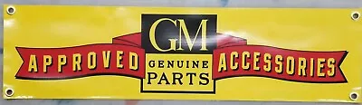 Vintage GM Approved Accessories Logo Vinyl Banner Bundled With Chevy Decals • $64