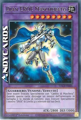 MASKED DIAN HERO • (Masked Hero Dian) • Rare • TOCH IT046 • 1Ed • Yugioh! • $1.06