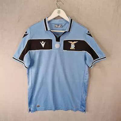SS Lazio Macron Home Football Shirt Jersey Mens Large Blue 120th Anniversary • £39.90
