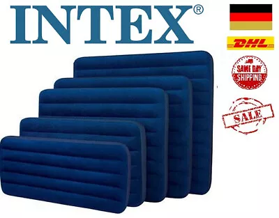 Intex Airbed Dura-Beam Standard Deluxe Air Mattress Different Editions✅ • £17.16