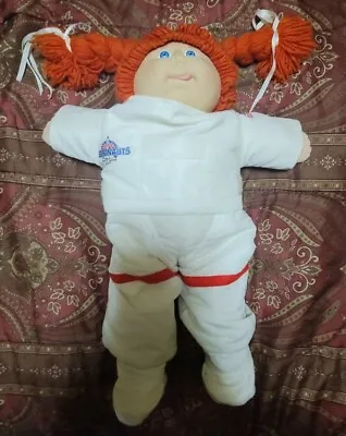 VINTAGE 1980's Cabbage Patch Doll Girl Astronaut With Red Hair & Blue Eyes • $29.98