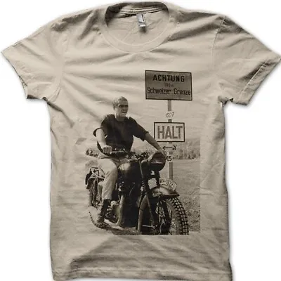 £12.95 • Buy The Great Escape Biker Motorcycle WW2 Movie Cotton T-shirt 09056
