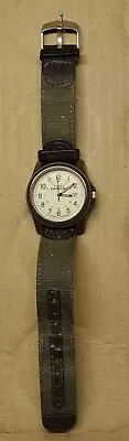 Men's Timex Expedition Wristwatch-Green Nylon Strap-Indiglo Face-Used-new Batt'y • $25
