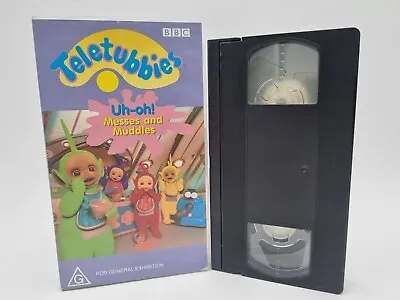 Teletubbies (VHS 1998) Uh-oh! Messes And Muddles BBC ABC Kids Video Tape Rare • $7