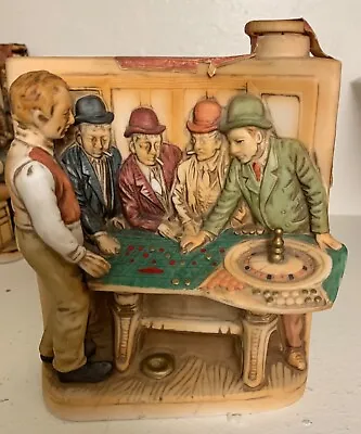 Vintage  1975 Haas Bros Nevada Saloon Roulette Table Whiskey Decanter • $48