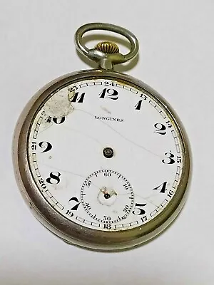 Vintage Longines Pocket Watch  Cal 37.9 -   MOVEMENT WORKING  - Longines 37.9 • $149.89