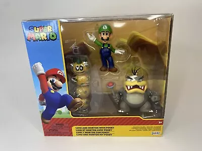 Jakks Morton Koopa Pokey & Luigi 2.5  Figure Multipack Nintendo Super Mario Bros • $134.99