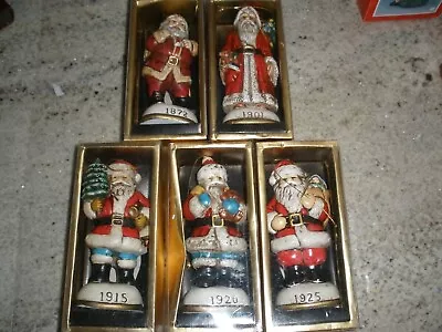 Lot Of 5 Memories Of Santa Figurines 1872 1901 1915 1920 1925 (SU37) • $22.49