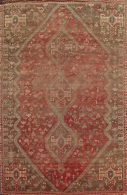 MEMORIAL DEAL Antique Geometric Traditional Oriental Area Rug Wool Handmade 7x9 • $1156.20