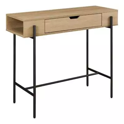 Contemporary 1-Drawer Wood Entry Table - Oak / Black • $107.63