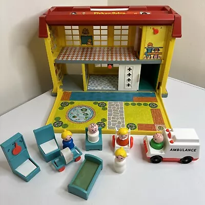 Vintage Fisher Price Little People Childrens Hospital 100% Good Condition • $69.99