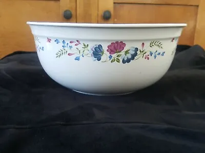 £16.36 • Buy Vintage BHS PRIORY TABLEWARE Large Bowl  Made In BRITAIN White,Blue,Red 