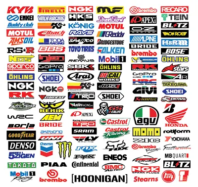 $9.99 • Buy 100PCS JDM Stickers Pack Car Motorcycle Racing Motocross Helmet Vinyl Decals Lot