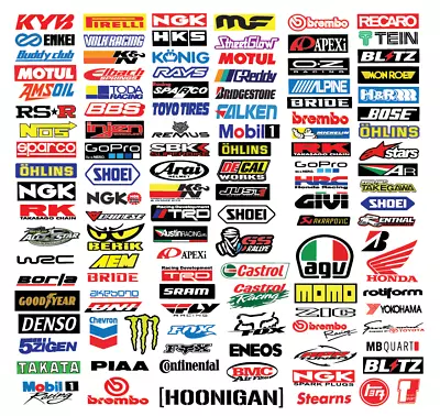 100PCS JDM Stickers Pack Car Motorcycle Racing Motocross Helmet Vinyl Decals Lot • $11.99