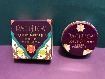 Pacifica Lotus Garden Solid Vegan Perfume Coconut & Soy Wax  0.33oz Disc. NEW! • $75