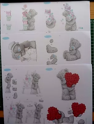 6 X A5  Tatty Teddy Decoupage -all Different-6 Packs To Choose • £6.75