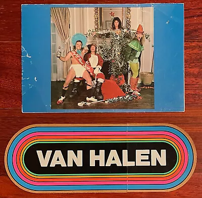 Van Halen Christmas Card 1979 + Sticker - Noel Monk Archives • $100