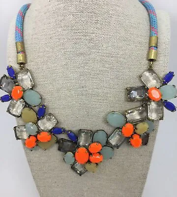 J. Crew Mixed Color Rhinestone Statement Necklace  • $14