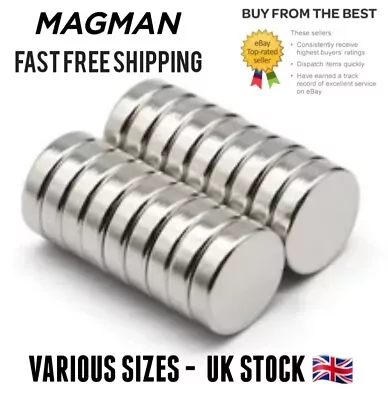 Magnets N52  Strongest Various Size 5-10mm DIY CraftSmall Disc Magnet 🧲  • £4.75