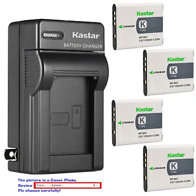 Kastar Battery Wall Charger For Sony NP-BK1 BC-CSK & Sony Cyber-shot DSC-W190 • $10.49