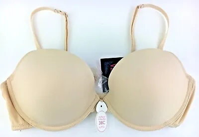 La Senza Underwired Padded Push Up 3 Way Multiway Bra Nude 38C (last One) BNWT • £21.99