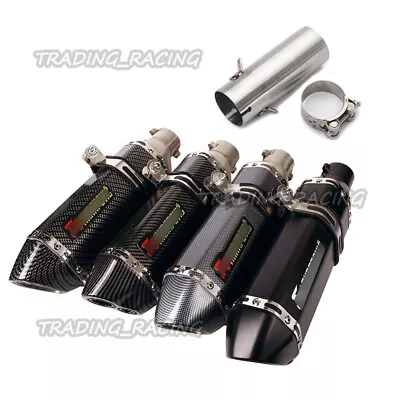 For Yamaha YZF R6 2006-2023 System Slip-on 51mm Exhaust Tips Muffler Mid Pipe • $94.16