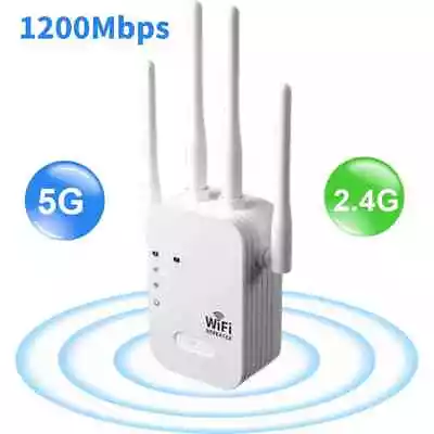 1200Mbps WiFi Range Extender Repeater Wireless Amplifier Router Signal Booster • $17.29