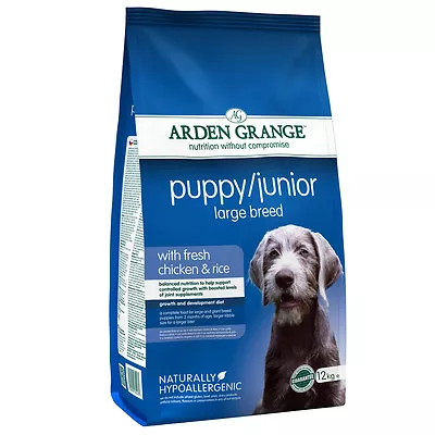£55.40 • Buy Arden Grange Chicken Puppy/Junior Large Breed Dog Food 12kg