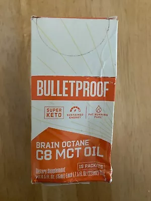 Bulletproof Brain Octane C8 MCT Oil 15 Single Serve Packets • $19.99
