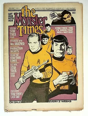 The Monster Times Vol 1 No 2 Special Star Trek Issue Shatner - 112922JENON-65 • $26.54