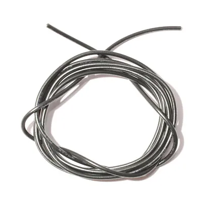 Guitar Hook Up Wire - 22 AWG 7 Strand PVC - Black - Choice Of Lengths 1m To 10m • £2.99