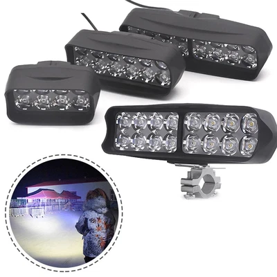 $8.98 • Buy Super Bright ABS LED Motorcycle Headlight Tricycle Lamp 8/12/16 LED 12V 80V